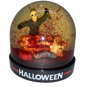 Halloween 20th Anniversary 1998 Snow Globe Michael Myers Horror Collectible Red
